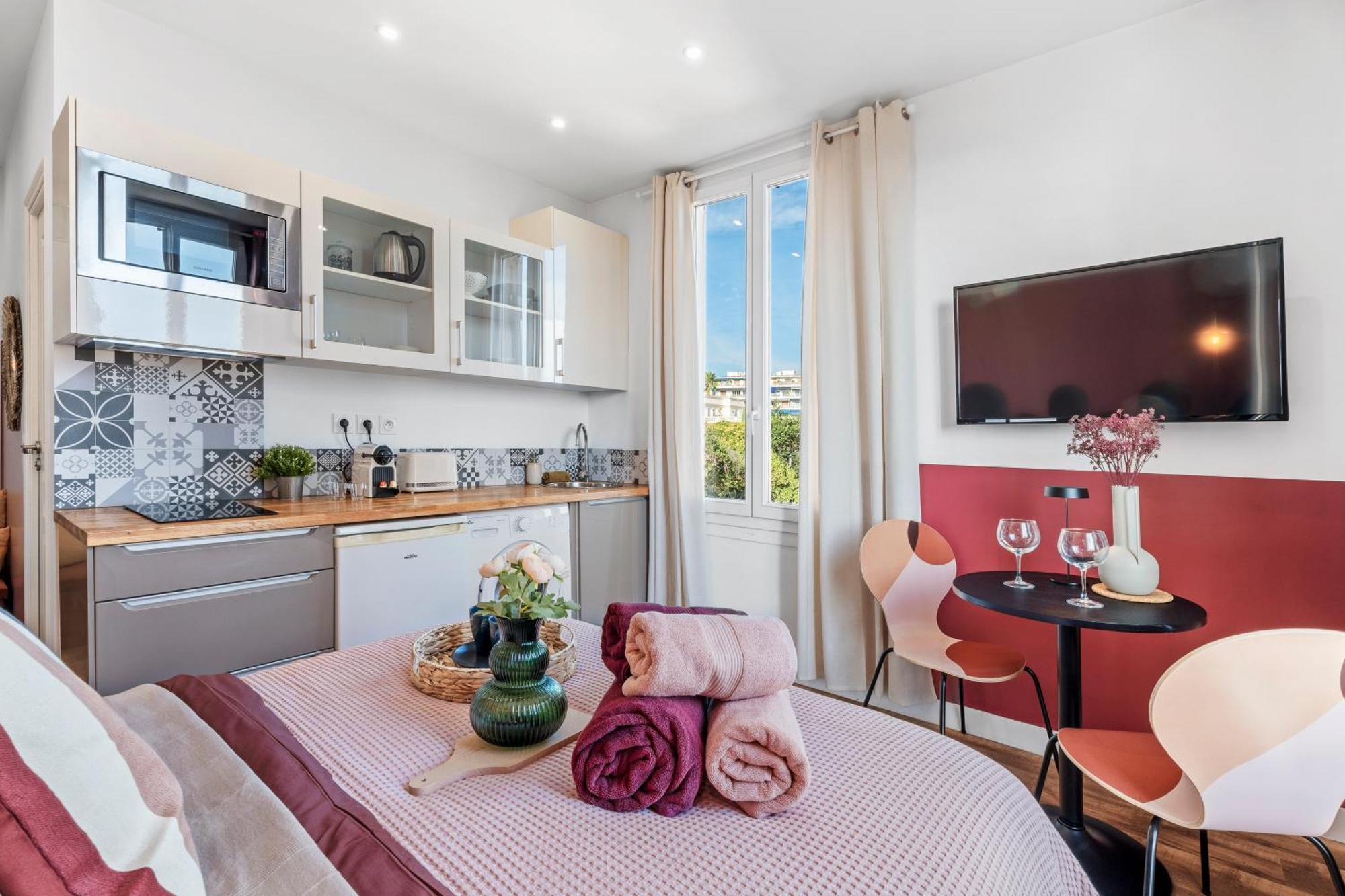 Nice Renting - Cambrai03 - Seaside Studio On The Promenade Des Anglais Exterior foto
